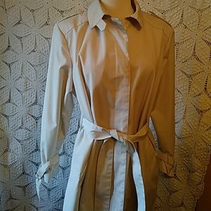 Waterfalls off-white trench coat-sz 14